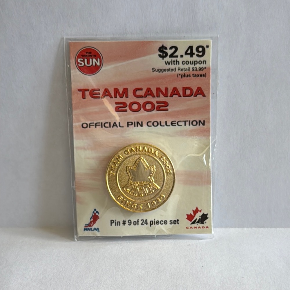 Team Canada 2002 Official Pin / Pin #9